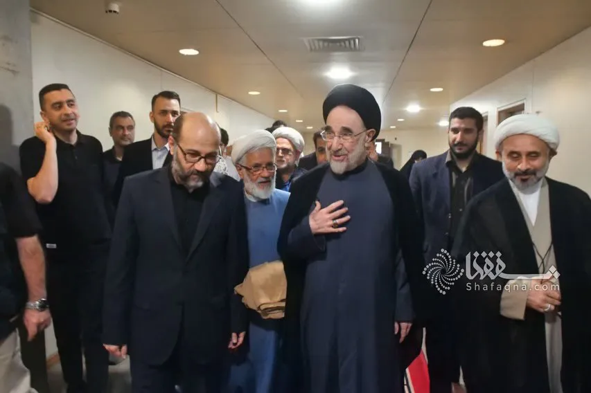 تصاویری جدید از حضور سیدمحمد خاتمی در نشست بنیاد باران