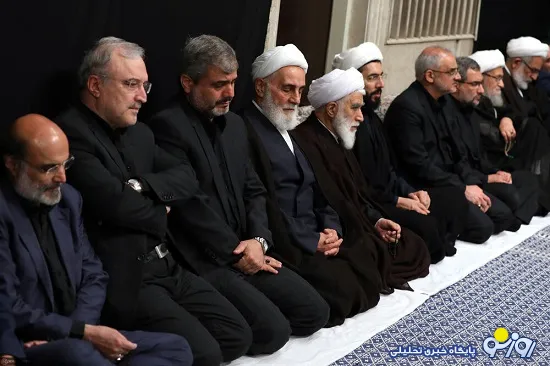 تصویری از ناطق‌نوری در مراسم عزاداری بیت رهبری