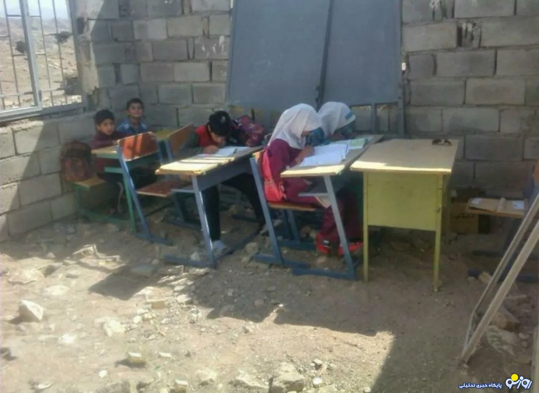 تصویری دلخراش از تحصیل دانش آموزان فقیر در ایران