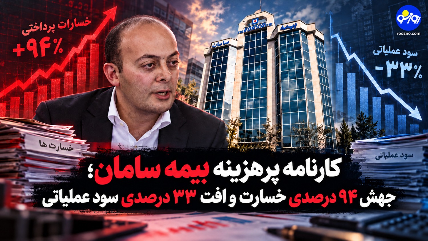 کارنامه پرهزینه بیمه سامان/جهش ۹۴ درصدی خسارت و افت ۳۳ درصدی سود عملیاتی کارنامه پرهزینه بیمه سامان/جهش ۹۴ درصدی خسارت و افت ۳۳ درصدی سود عملیاتی
