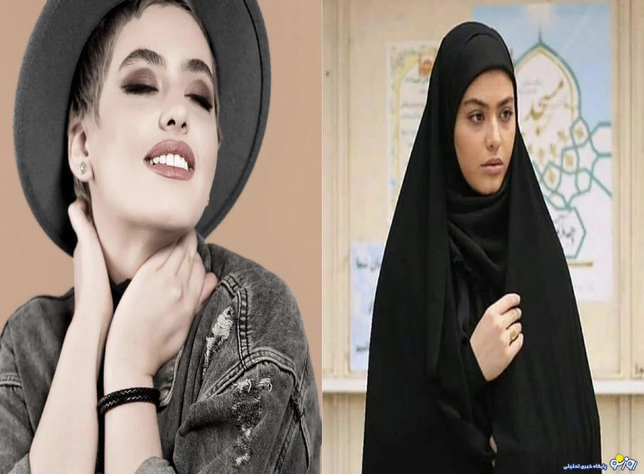 تیپ متفاوت و آرایش غلیظ دختر بازیگر ایرانی +عکس