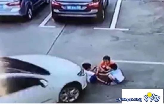 له شدن 3 کودک توسط راننده زن + عکس