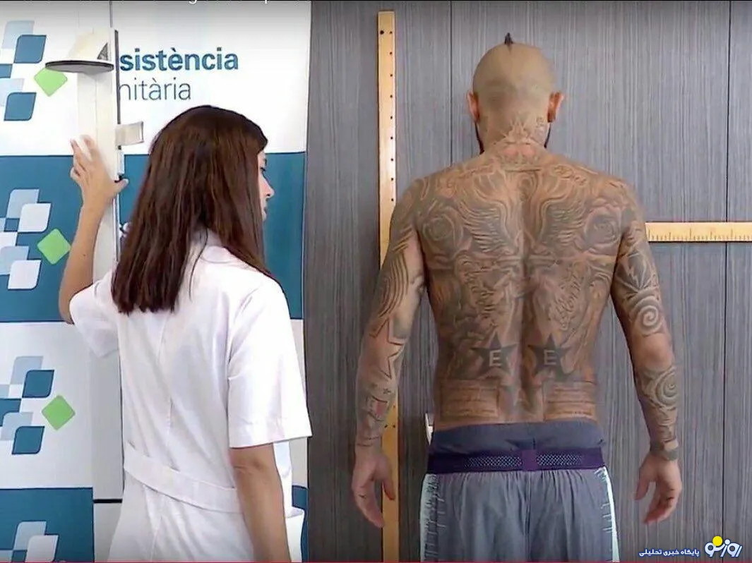 بدن این فوتبالیست معروف مملو ازخالکوبی است! +عکس