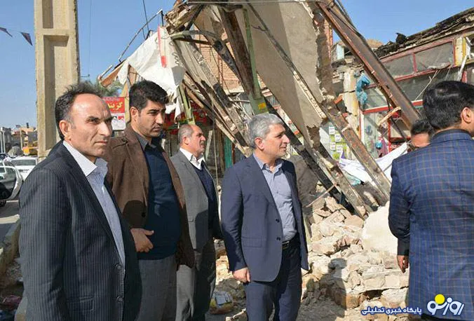 بازدید مدیرعامل بانک ملی ایران از مناطق زلزله زده کرمانشاه