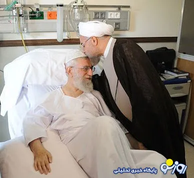رهبر انقلاب خطاب به روحانی:همیشه شما را دعا می‌کنم/ روحانی: وجود مقام معظم رهبری حرکت رو به رشد نظام اسلامی را تضمین می‌کند