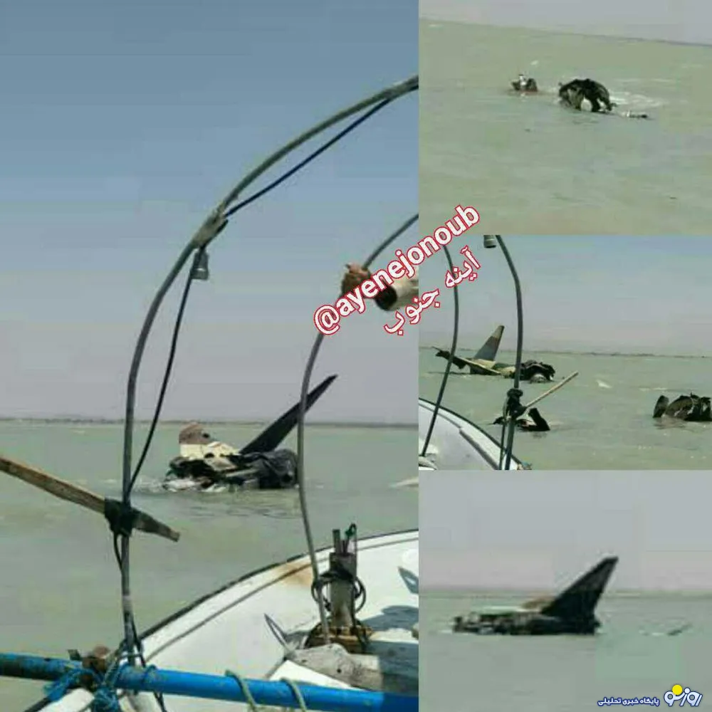 سقوط جنگنده ایران در ساحل بوشهر +عکس