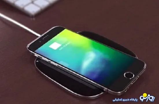 تصویری لو رفته از شارژر وایرلس آیفون 8