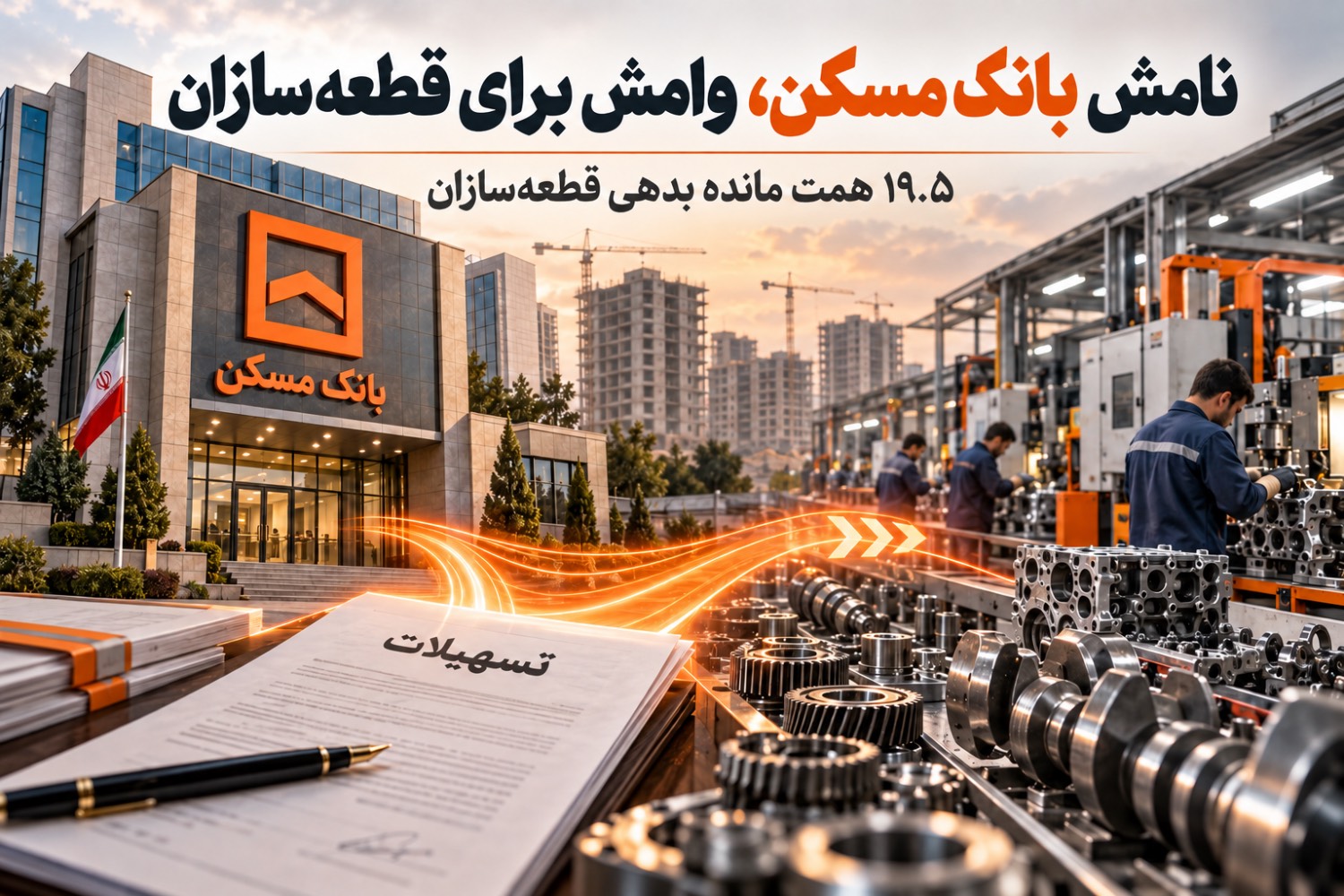 نامش بانک مسکن، وامش برای قطعه‌سازان!/سهم خانه‌سازی کجاست؟