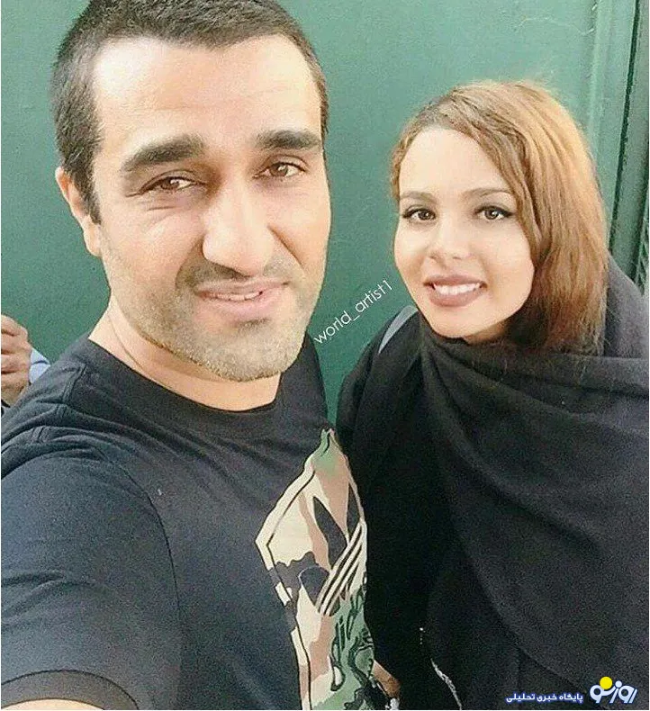 پژمان جمشیدی در کنار هوادار بی حجاب +عکس