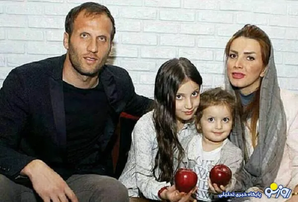 یک پرسپولیسی همراه همسر و کودکان جذابش +عکس