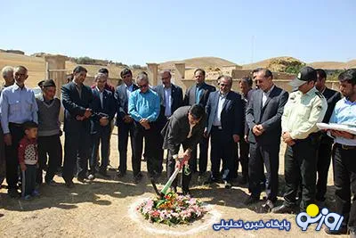 کلنگ احداث مدرسه در روستای قرقان به زمین زده شد