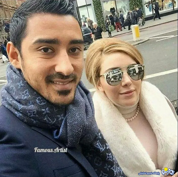 رضا قوچان نژاد و همسرش در خیابان های پاریس +عکس
